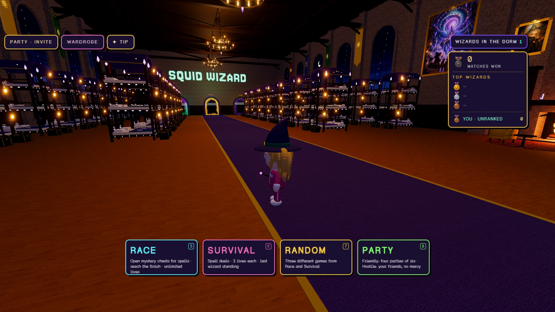 Squid Wizard: a moment in the game (1 of 3)