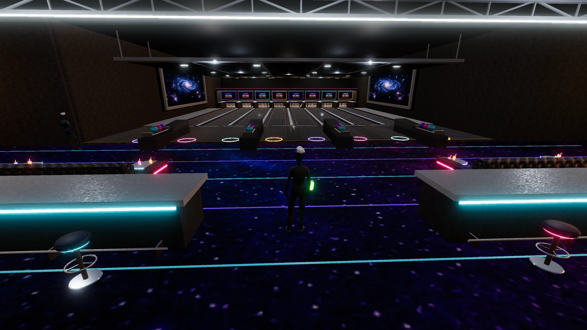 Galactic Games Lounge: a moment in the game (1 of 3)