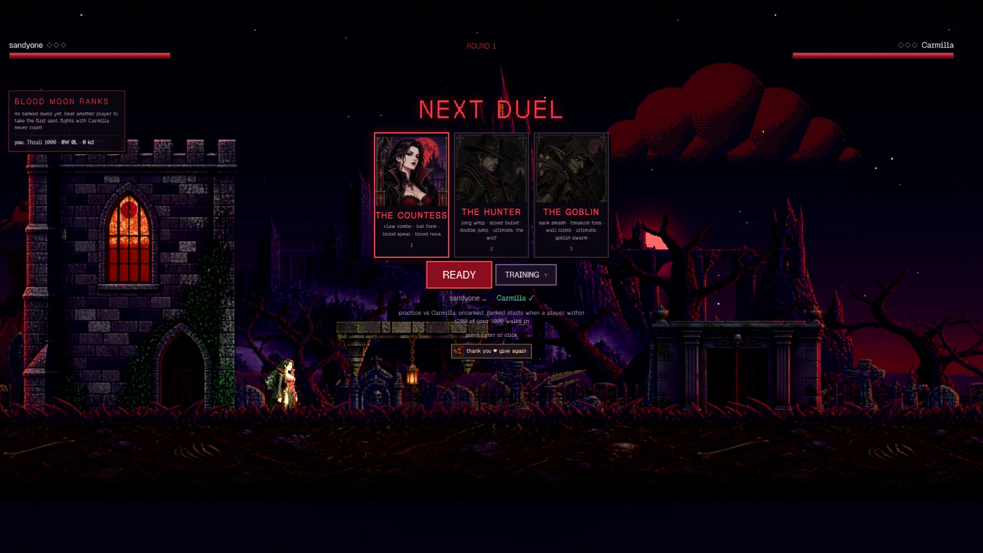 Blood Moon Duel: a moment in the game (1 of 3)
