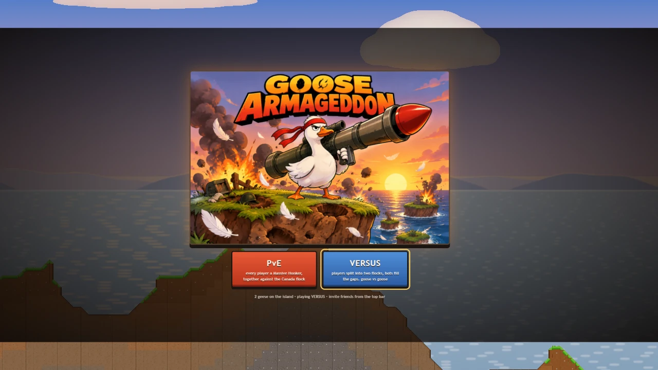 Goose Armageddon: a moment in the game (2 of 4)