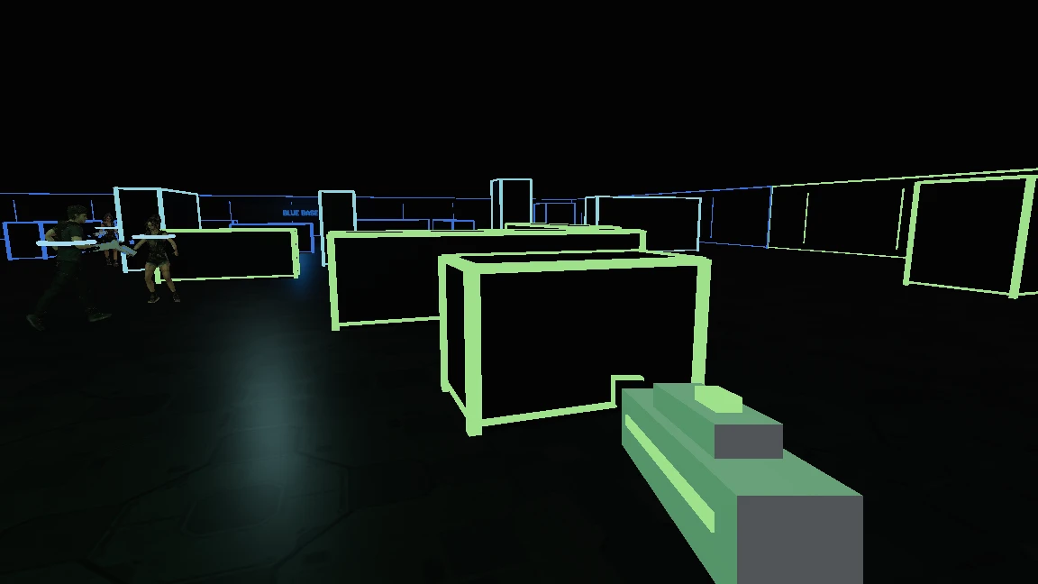 Laser Tag Arena: a moment in the game (1 of 2)