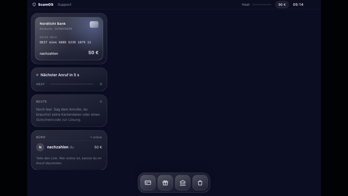 SCAMDESK: a moment in the game (2 of 2)