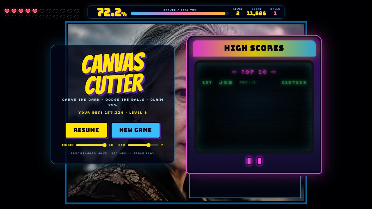 Canvas Cutter: a moment in the game (5 of 6)