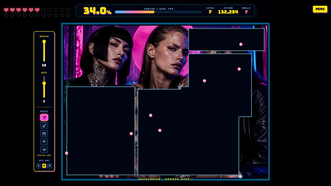 Canvas Cutter: a moment in the game (3 of 6)