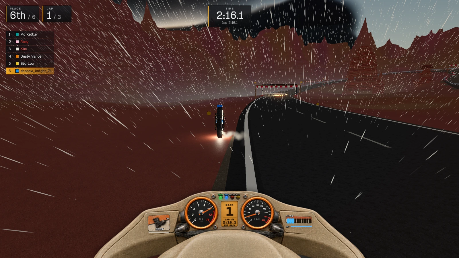 Monocycle Rally: a moment in the game (1 of 1)