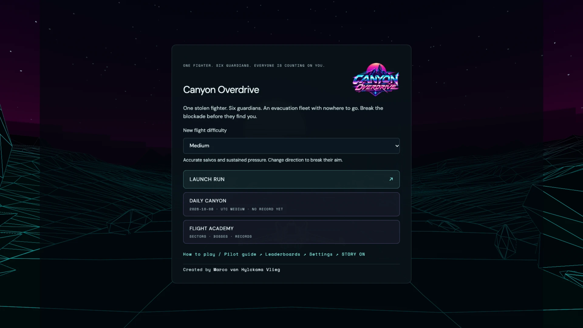 Canyon Overdrive: a moment in the game (1 of 2)