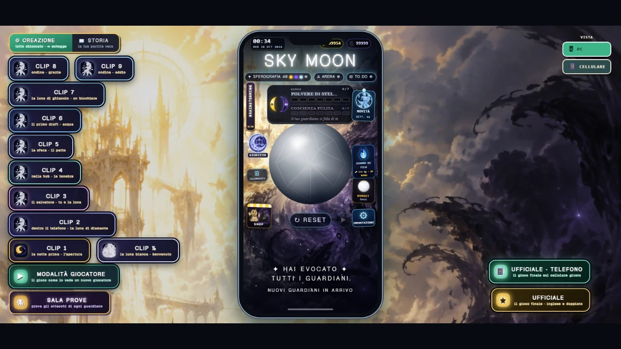 Sky Moon: a moment in the game (2 of 2)