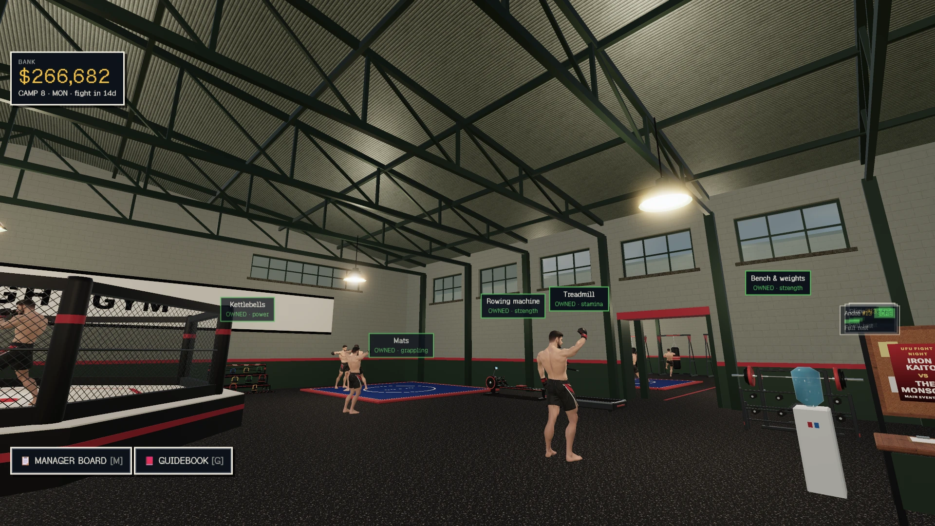 UFU Fighter Manager: a moment in the game (3 of 10)