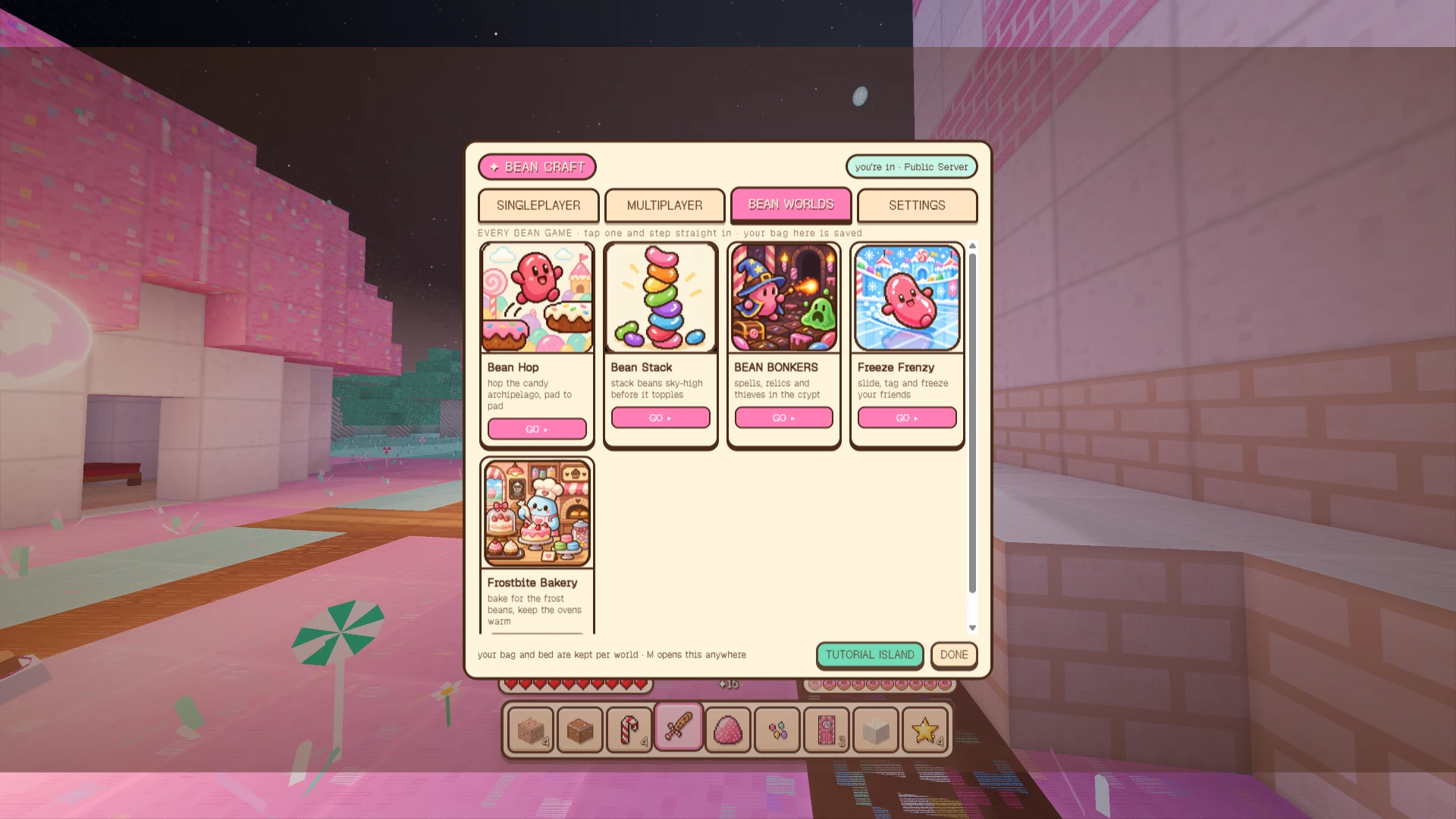 Bean Craft: a moment in the game (1 of 3)