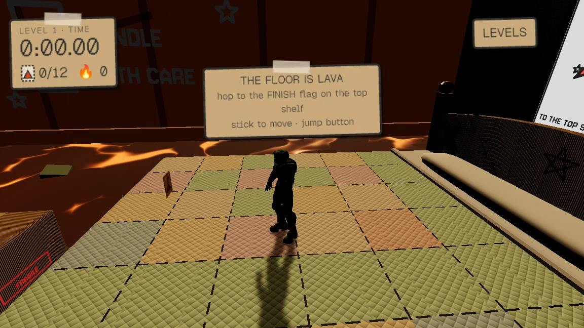 The Floor Is Lava: a moment in the game (2 of 2)