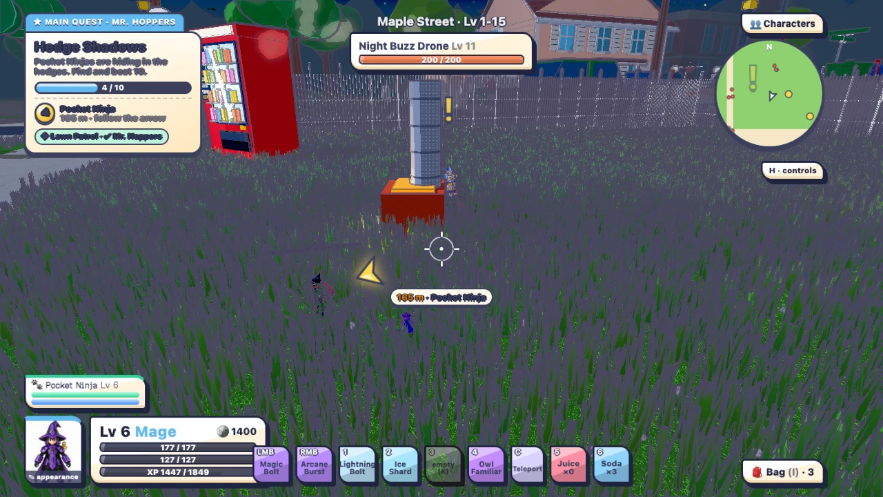 World of Toys Online II: The Neighbourhood: a moment in the game (5 of 5)