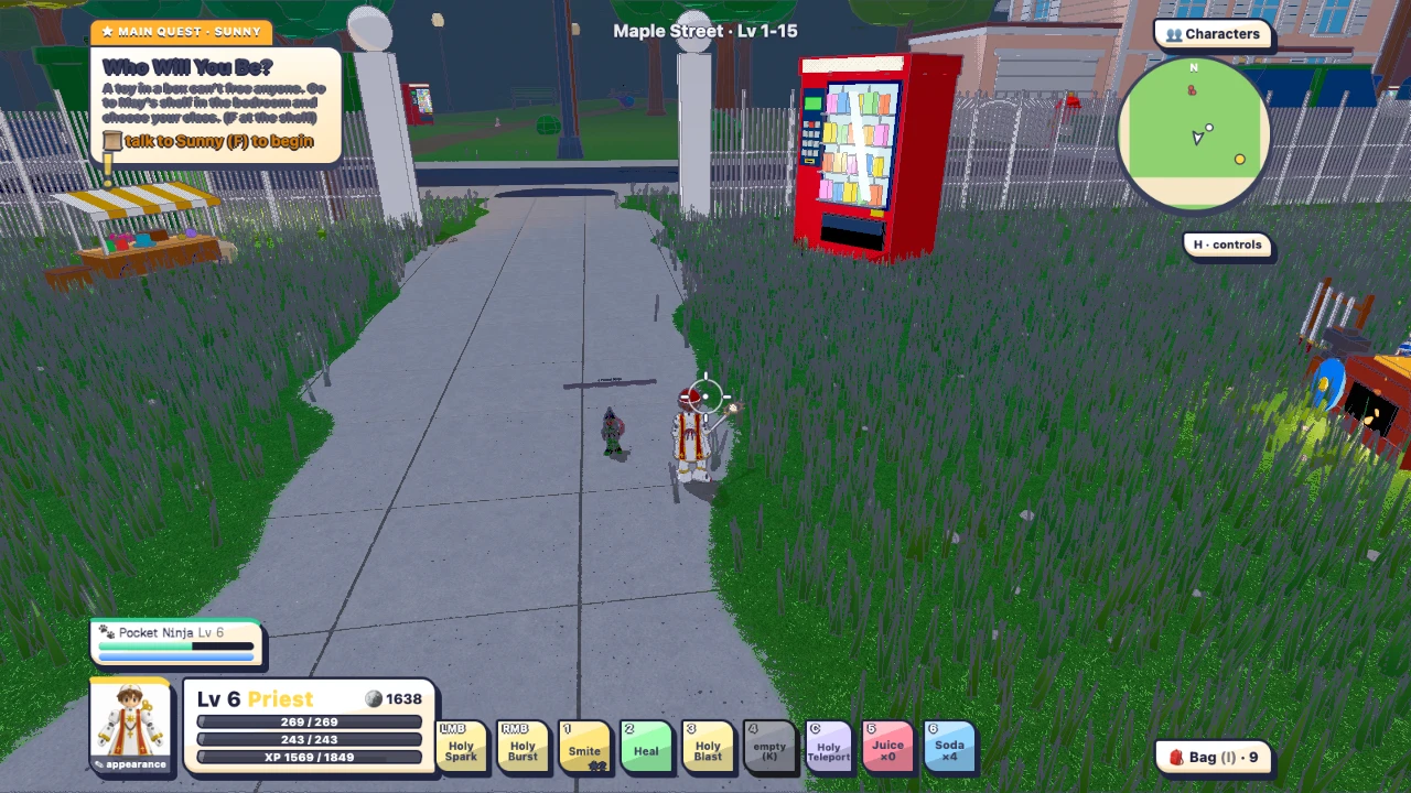 World of Toys Online II: The Neighbourhood: a moment in the game (1 of 5)