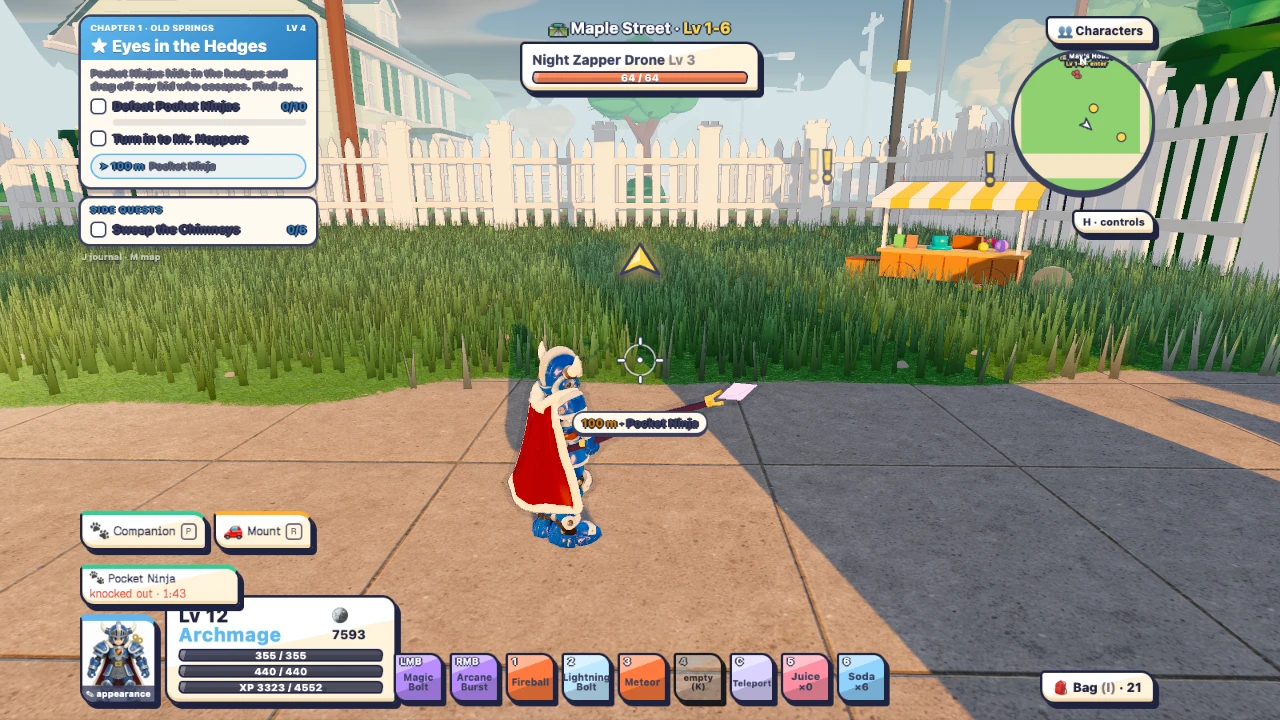 World of Toys Online II: The Neighbourhood: a moment in the game (2 of 8)