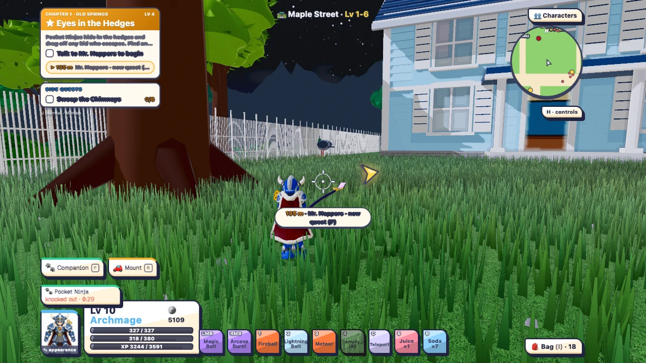 World of Toys Online II: The Neighbourhood: a moment in the game (3 of 8)