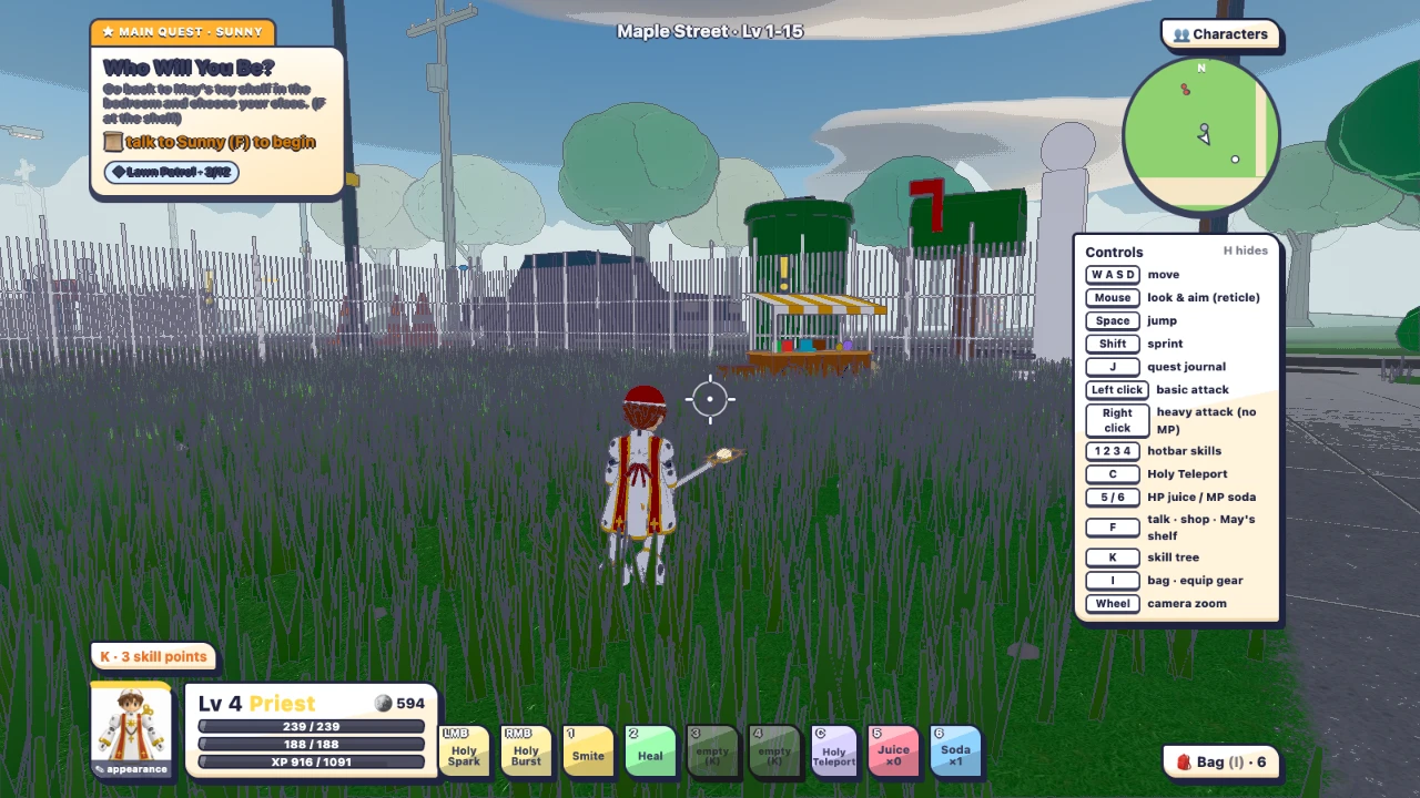 World of Toys Online II: The Neighbourhood: a moment in the game (4 of 5)