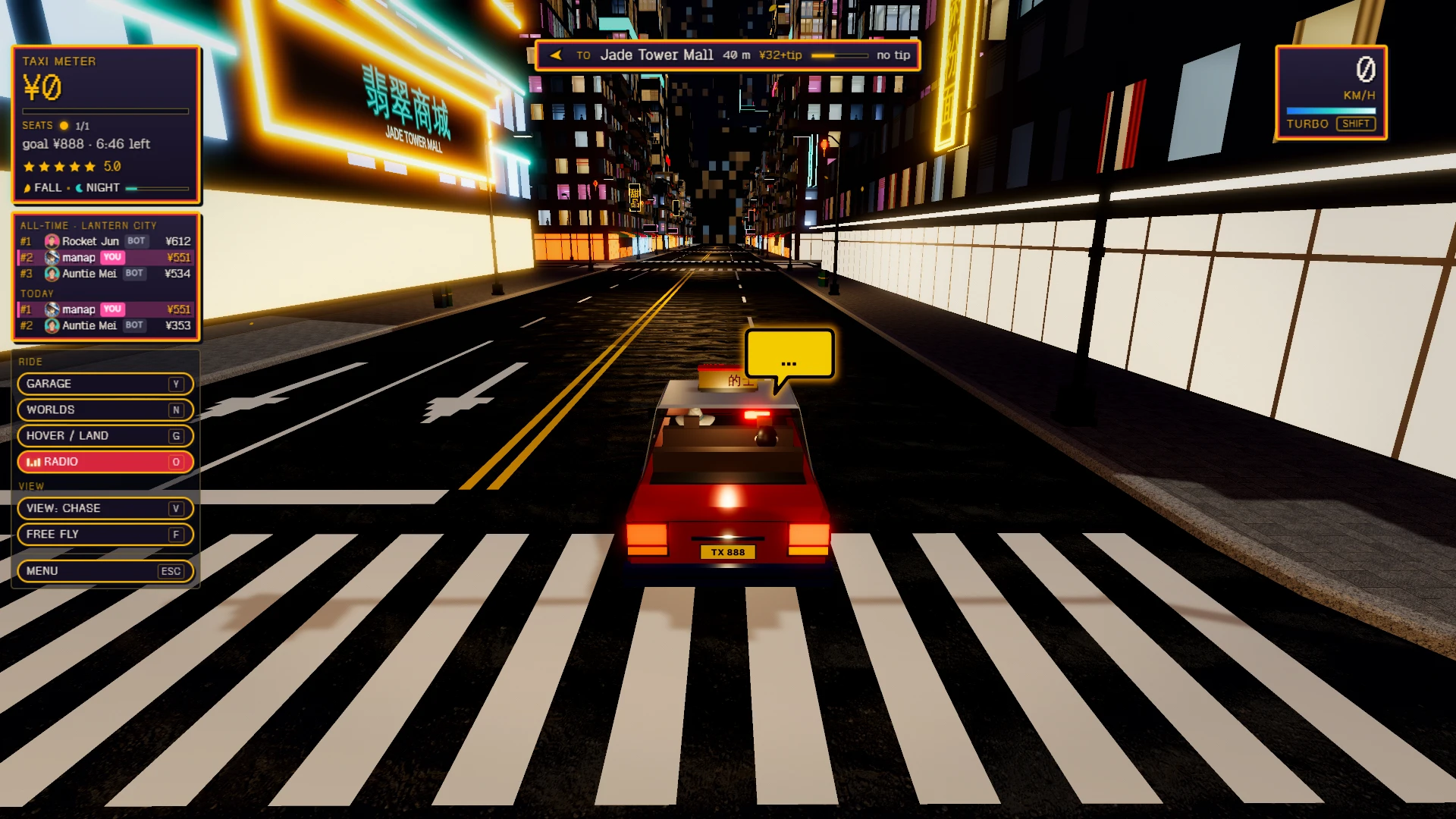 Taxi Driver: a moment in the game (7 of 8)
