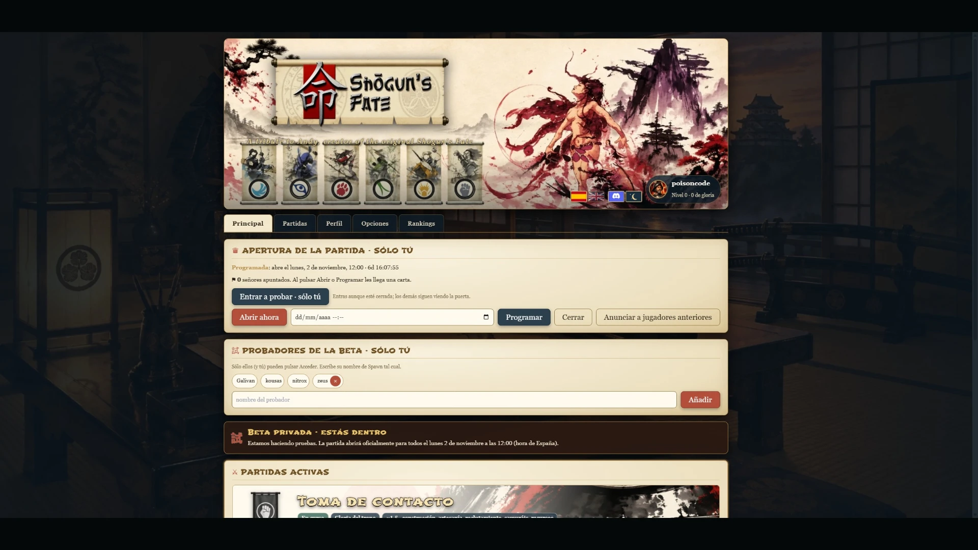 Shogun’s Fate: a moment in the game (1 of 8)