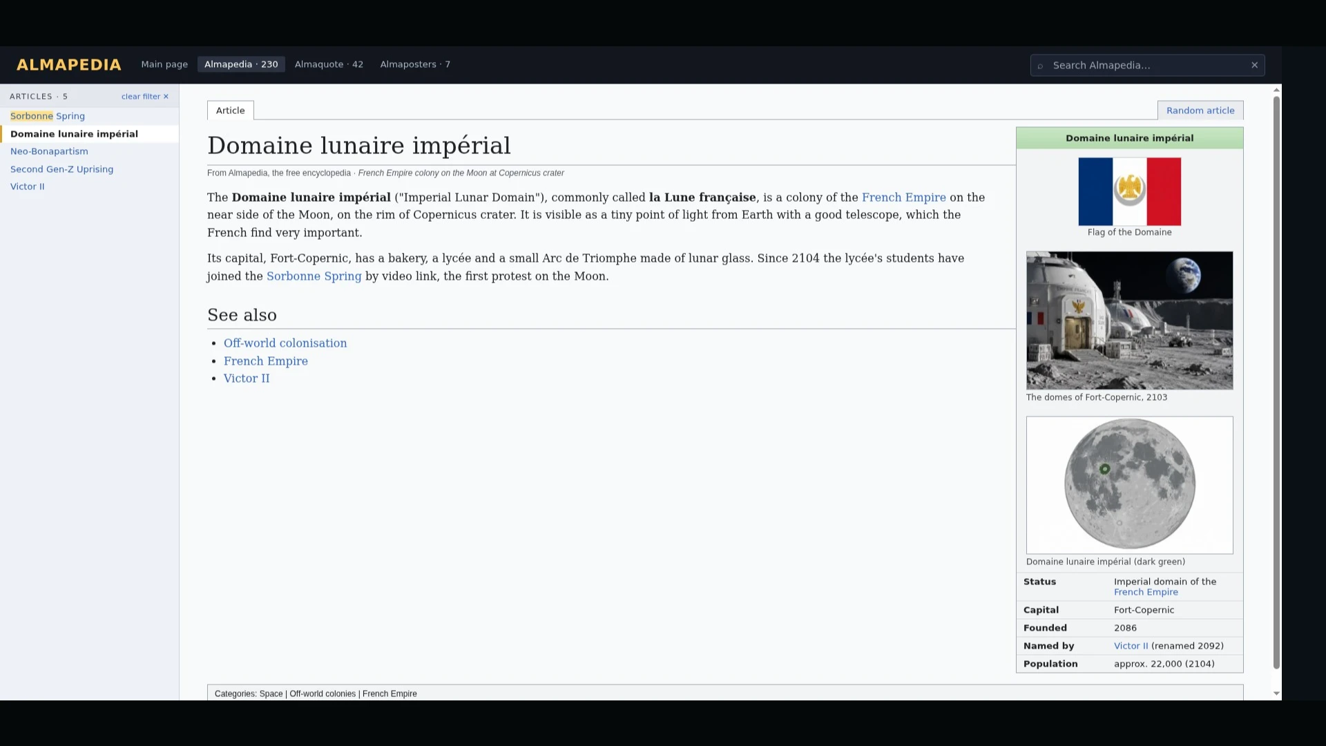 Almapedia: a moment in the game (5 of 7)