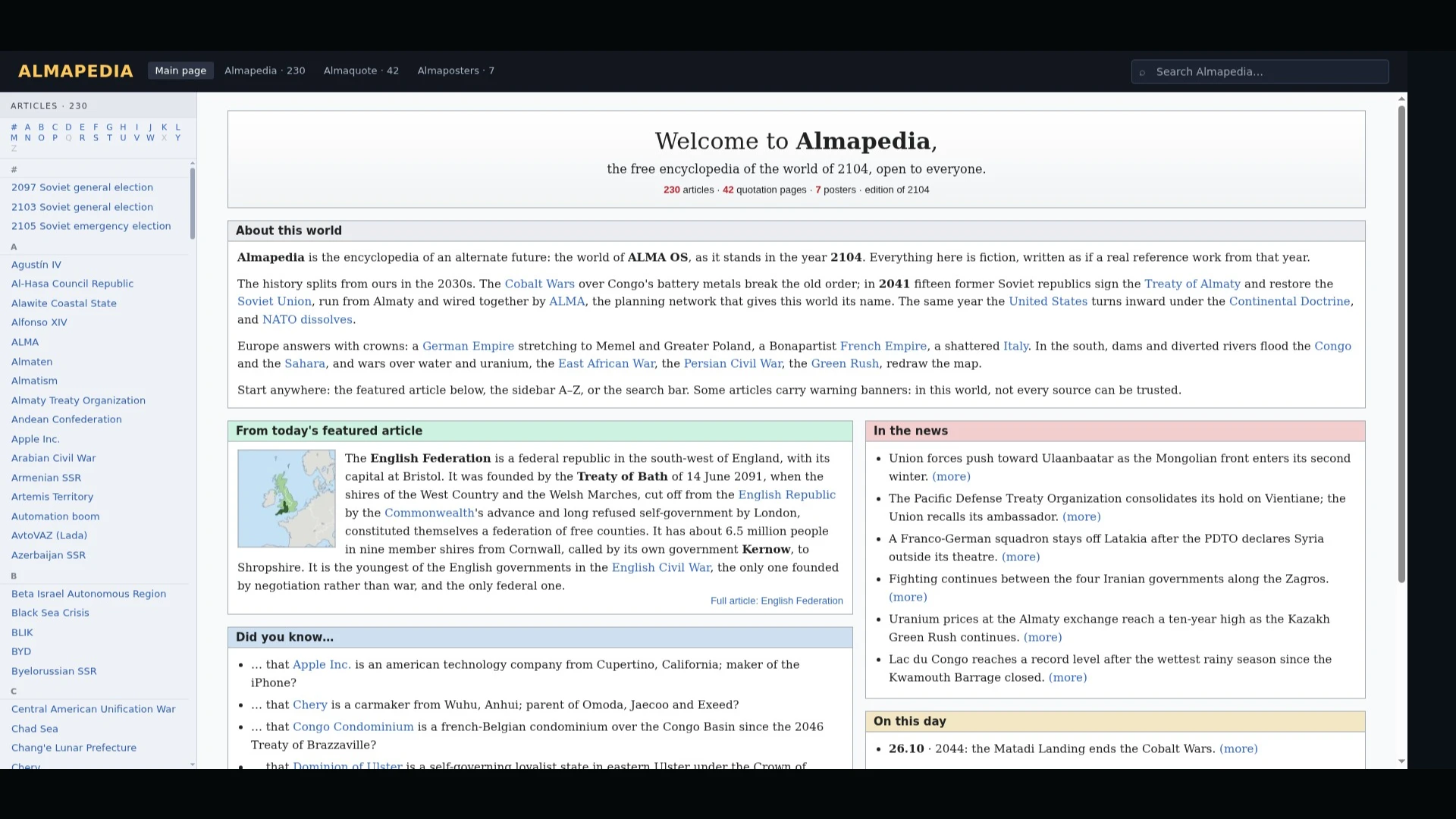 Almapedia: a moment in the game (2 of 7)