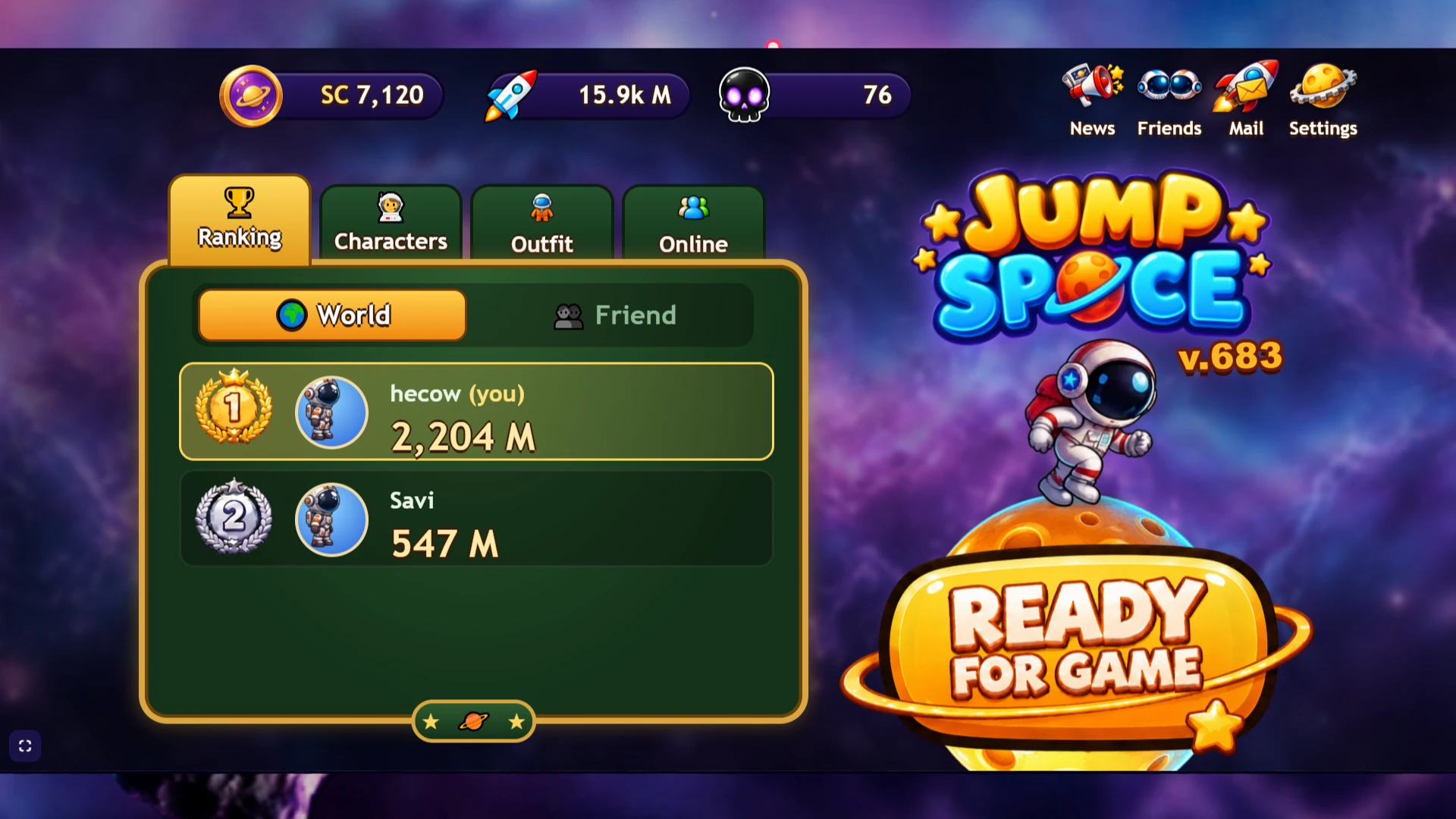 Jump Space: a moment in the game (2 of 3)