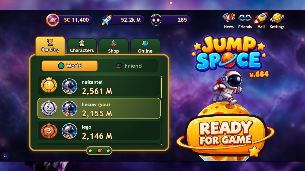 Jump Space: a moment in the game (1 of 4)