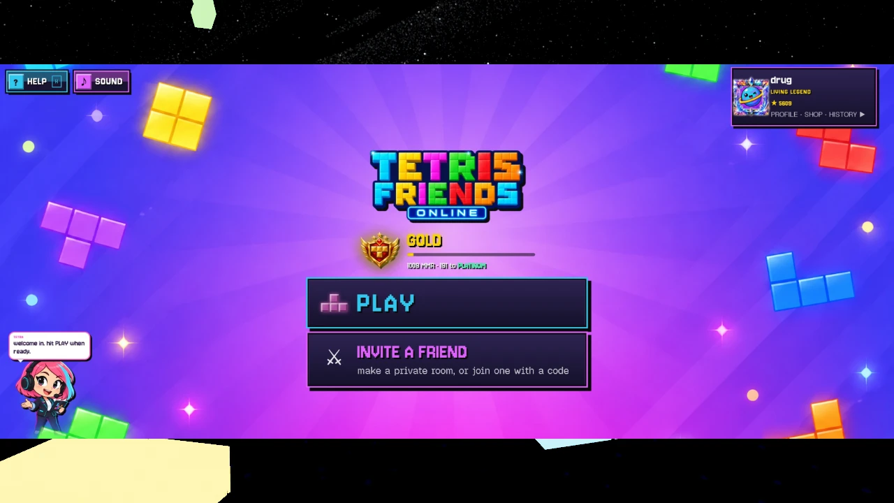 Tetris Friends Online: a moment in the game (1 of 1)