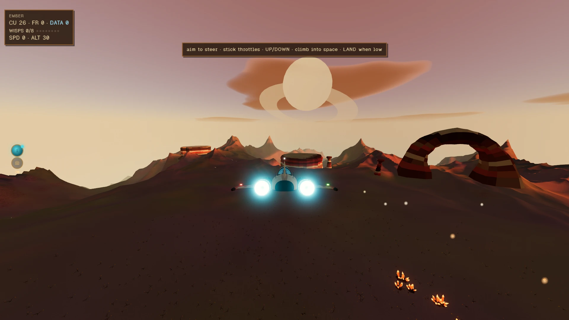 No Wisp's Sky: a moment in the game (1 of 1)