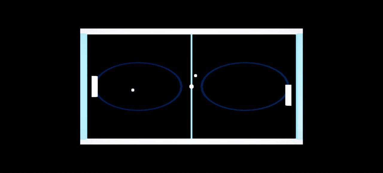 Neon Pong: a moment in the game (1 of 1)