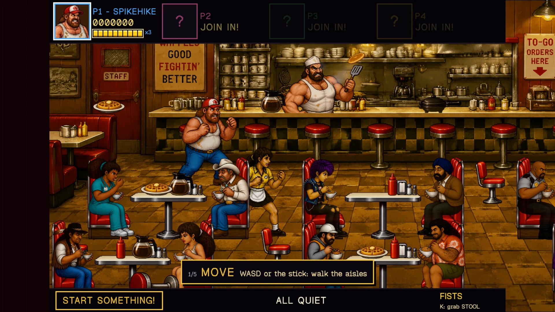 Waffle Brawl: a moment in the game (1 of 1)