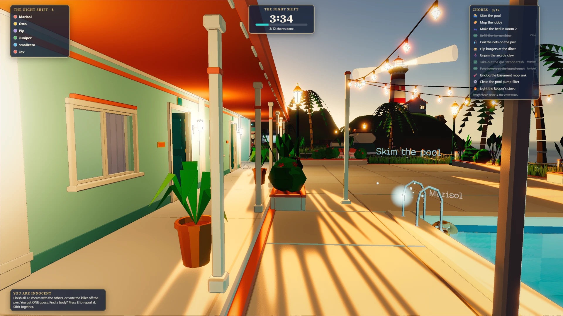 Among Us Island: a moment in the game (2 of 5)