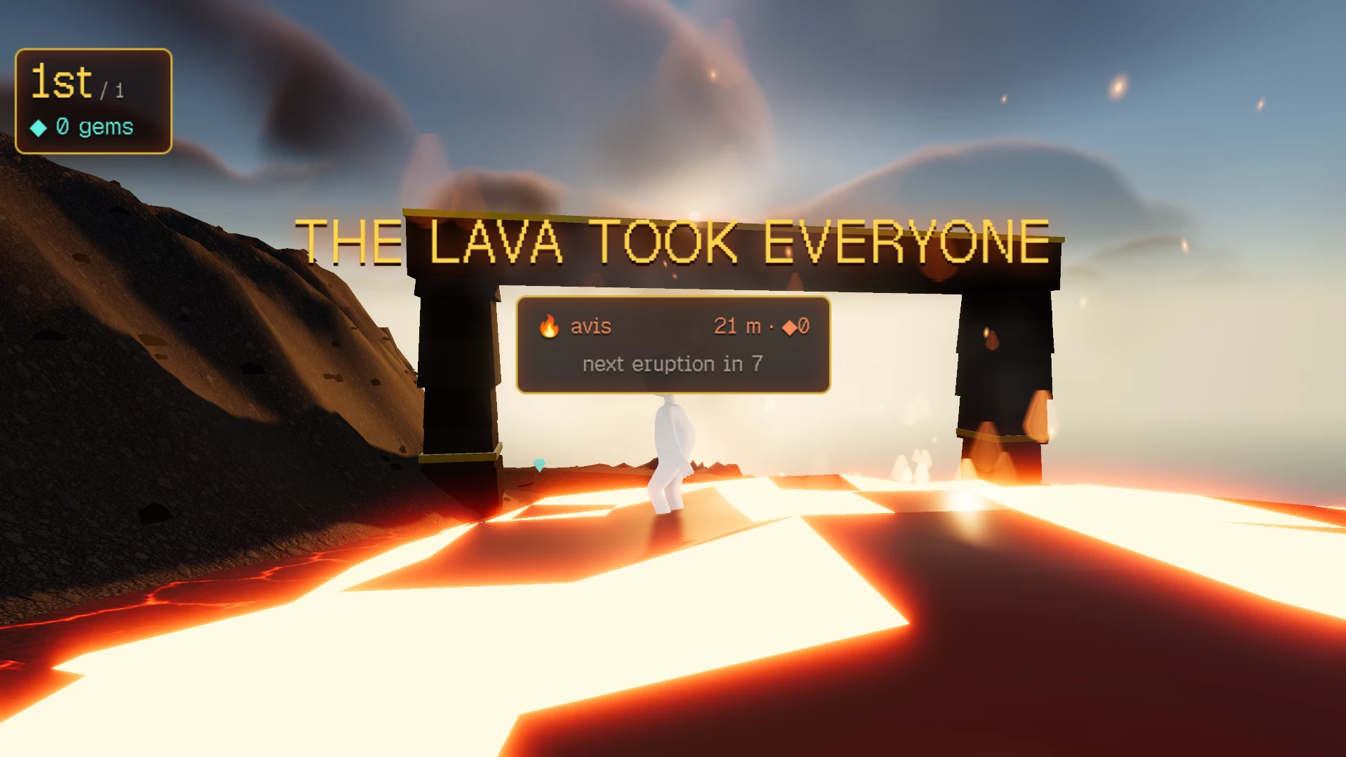 Magma Rush: a moment in the game (1 of 2)