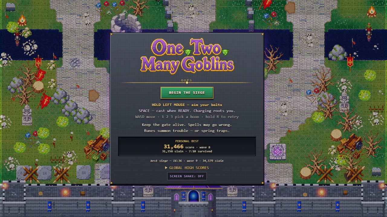 1, 2, MANY GOBLINS: a moment in the game (1 of 3)