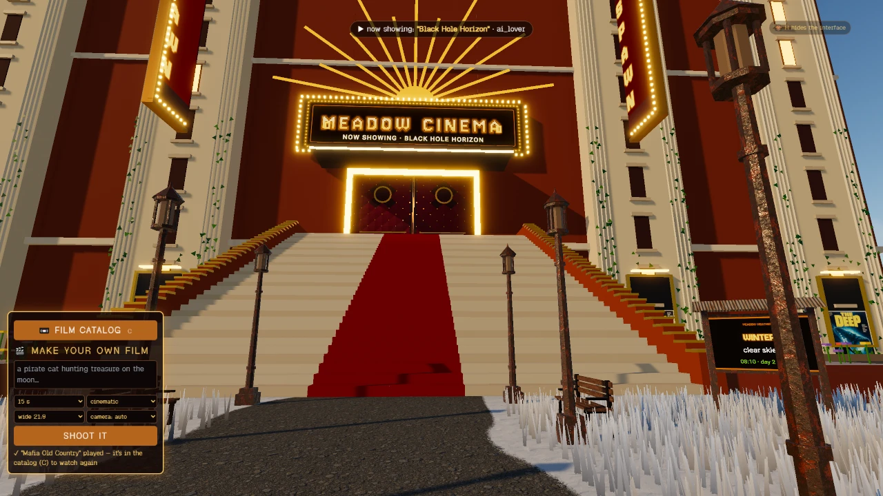 Meadow Cinema: a moment in the game (3 of 3)