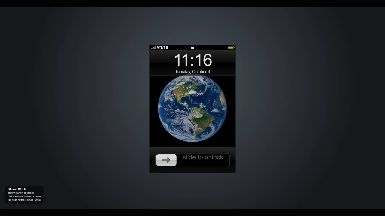iPhone OS 1 Simulator: a moment in the game (2 of 2)