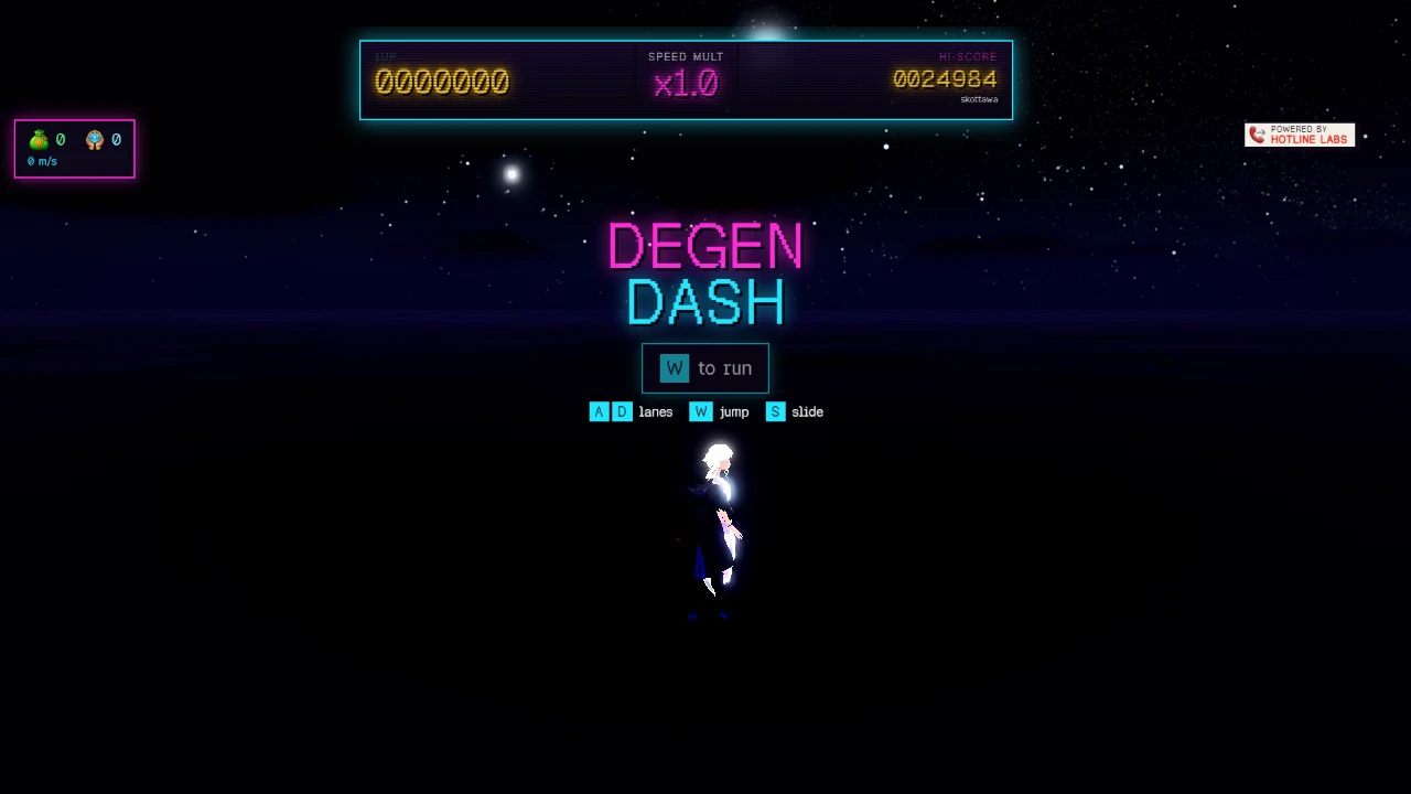 Degen Dash: a moment in the game (1 of 2)