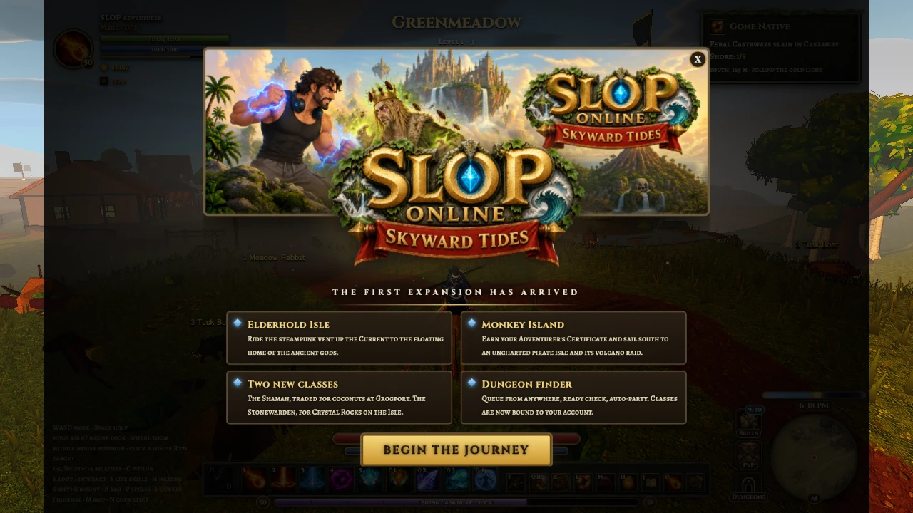Slop Online: Skyward Tides: a moment in the game (4 of 8)