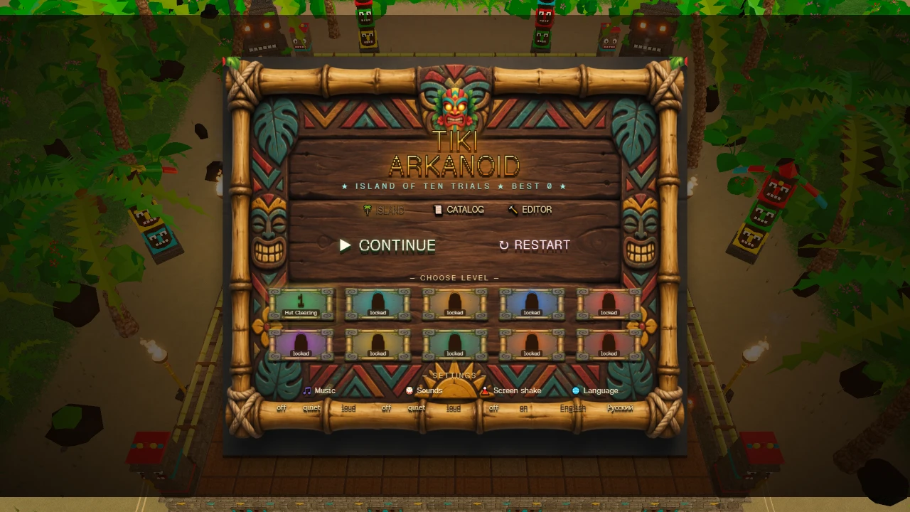Tiki Arkanoid: a moment in the game (1 of 1)