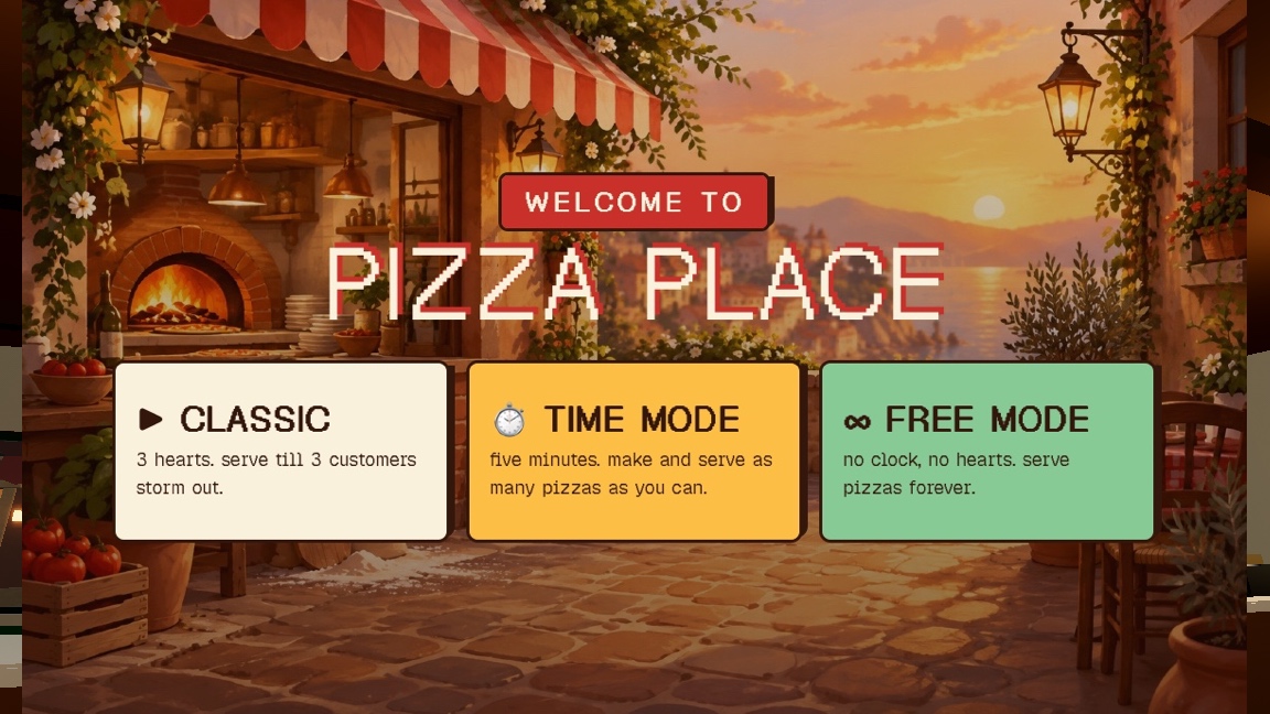 Pizza Place: a moment in the game (1 of 1)