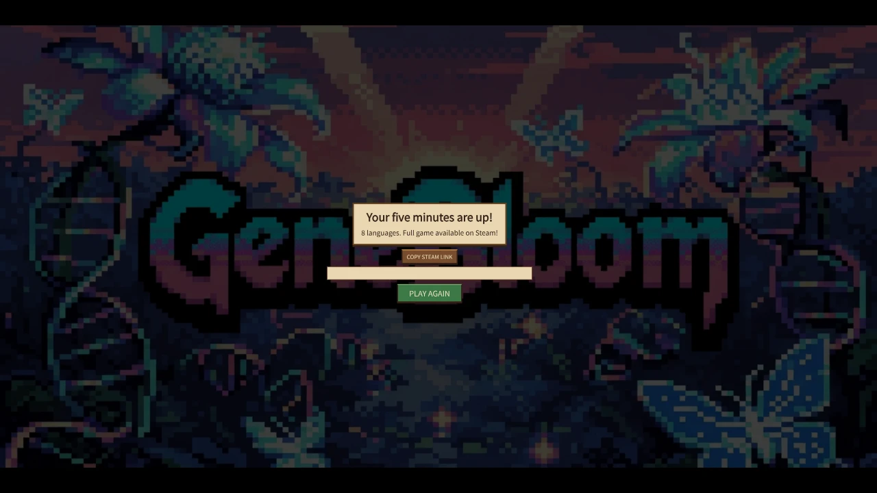 GeneBloom — 15 Minute Demo: a moment in the game (1 of 1)