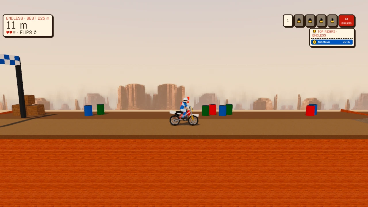 Xtreme Moto Canyon: a moment in the game (2 of 2)