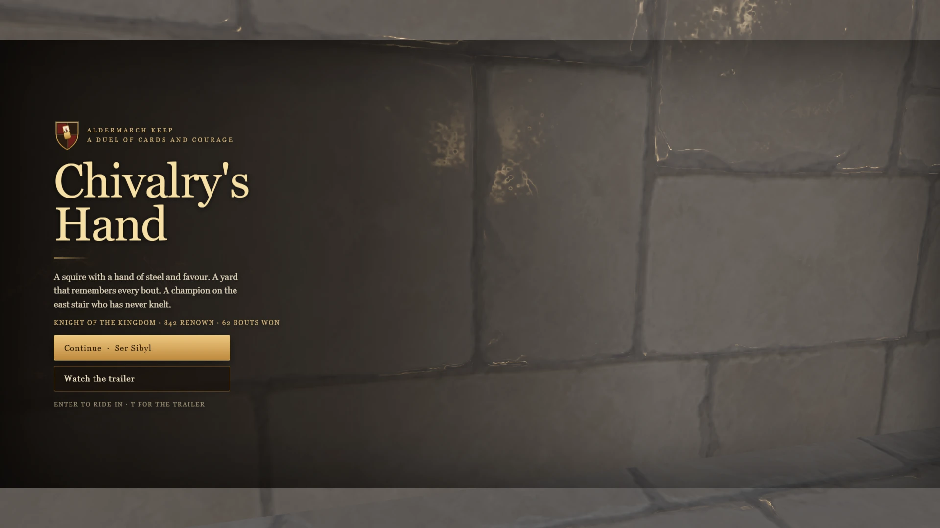 Chivalry's Hand: a moment in the game (8 of 8)
