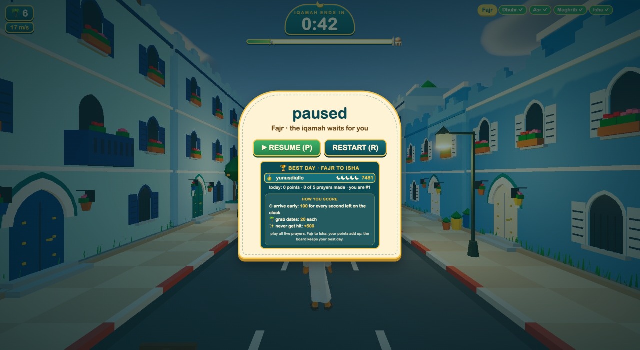 Race to the Masjid: a moment in the game (4 of 4)