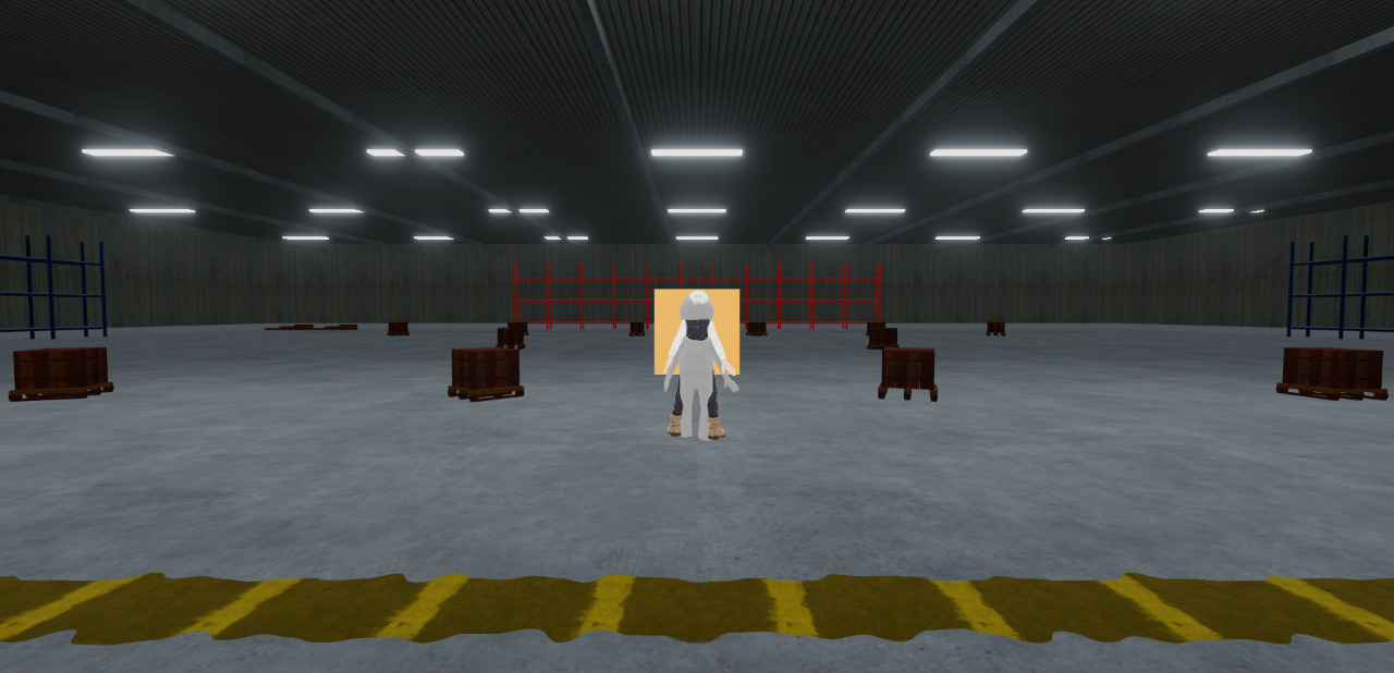 Forklift Sim: Booth 12 Warehouse: a moment in the game (1 of 1)