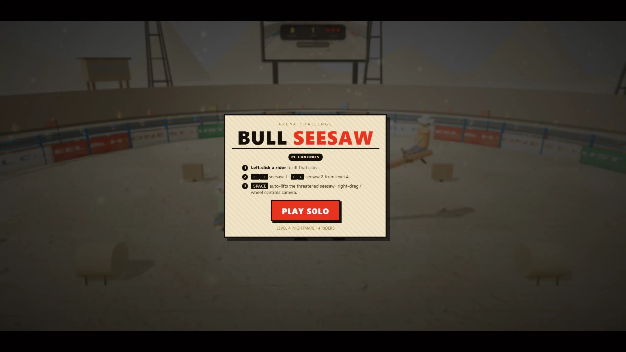 Bull Seesaw: a moment in the game (1 of 1)
