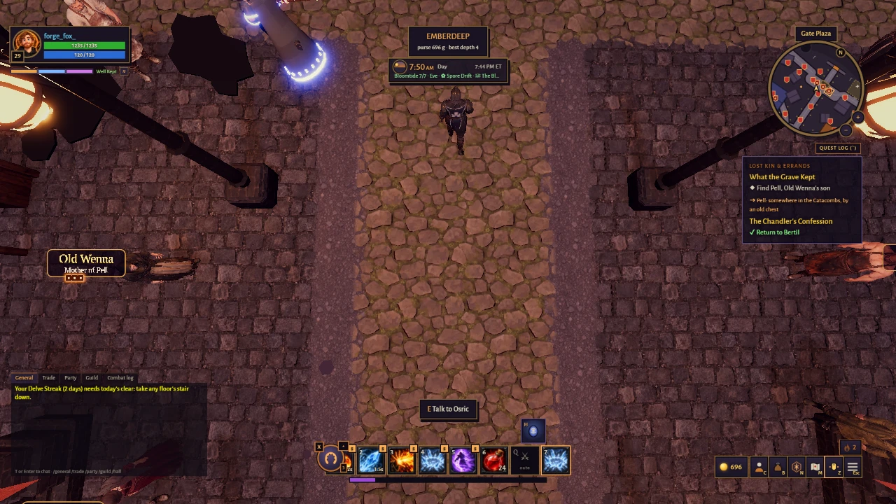 Emberdeep Online: a moment in the game (1 of 2)