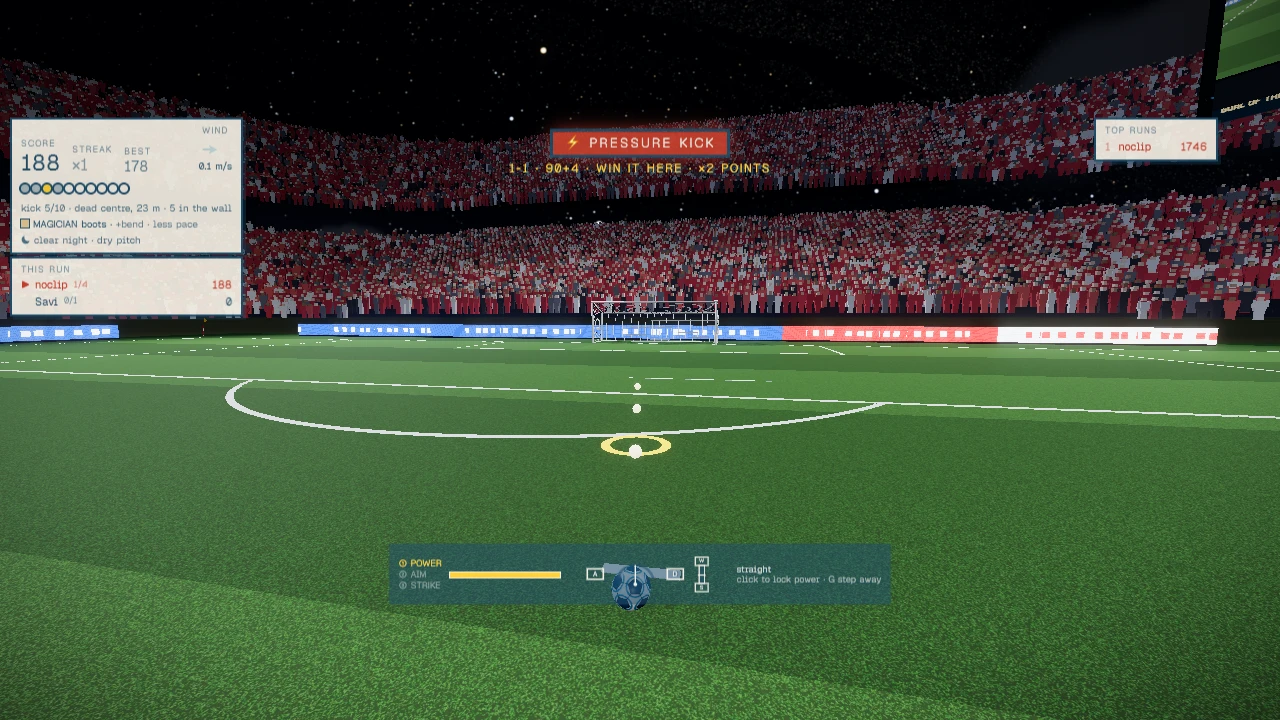 Free Kick: a moment in the game (1 of 2)