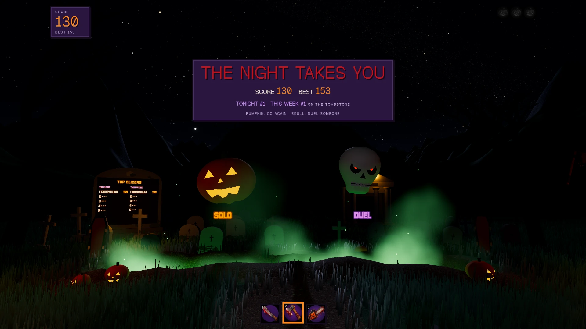 Slasher Night: a moment in the game (1 of 1)