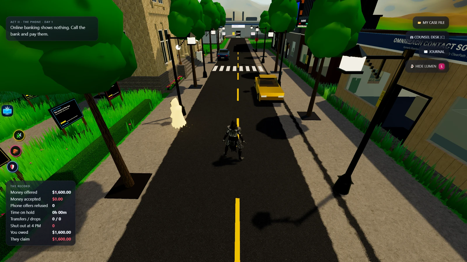 Unamerican United States Bank Legal System Simulator: a moment in the game (1 of 1)