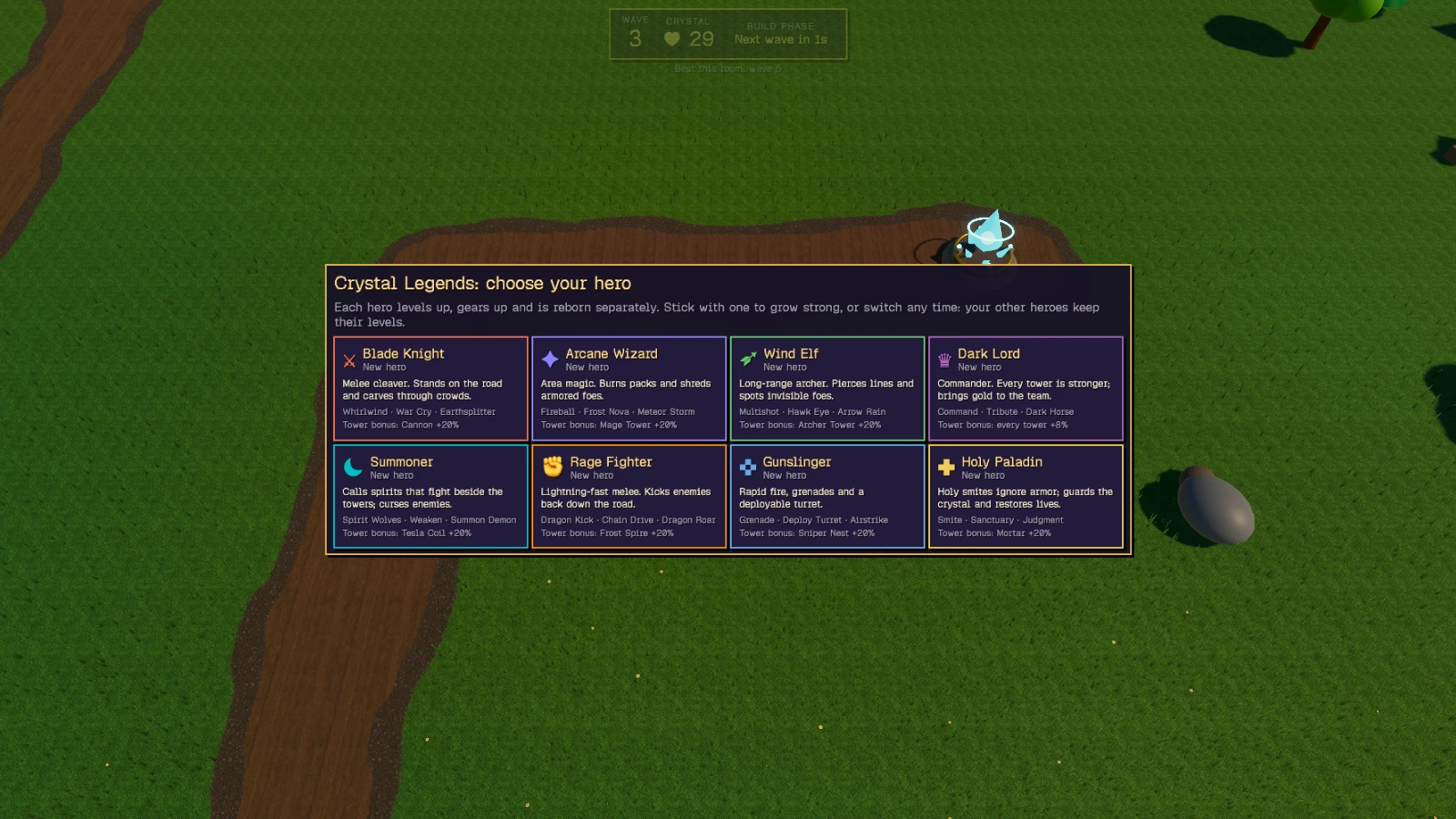 Crystal Legends TD: a moment in the game (1 of 2)