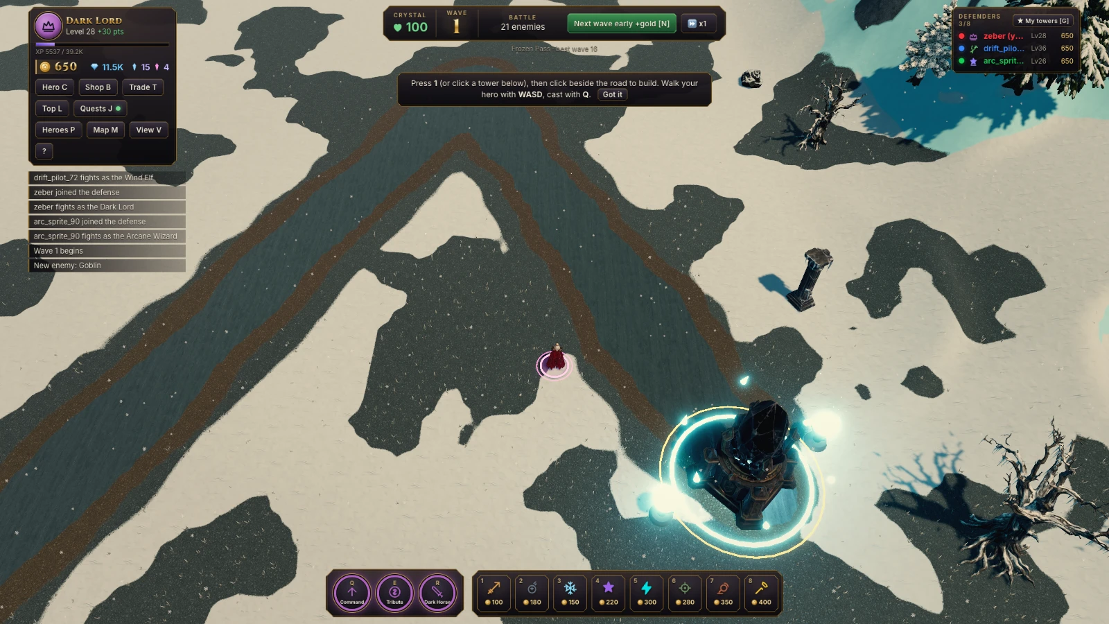 Crystal Legends TD: a moment in the game (1 of 8)